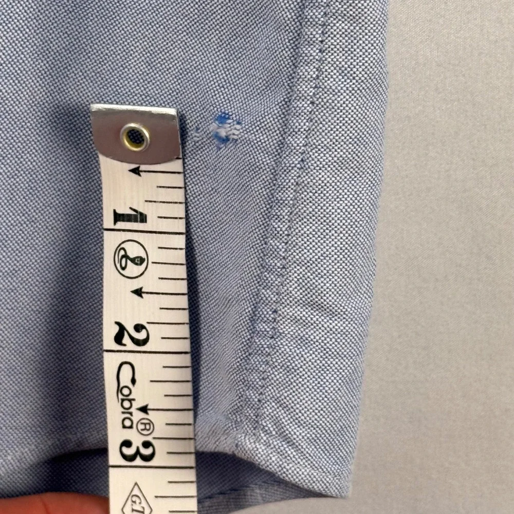 Ralph Lauren Classic Fit Oxford Shirt Short Sleeve Light Blue Cotton OCBD Men XL